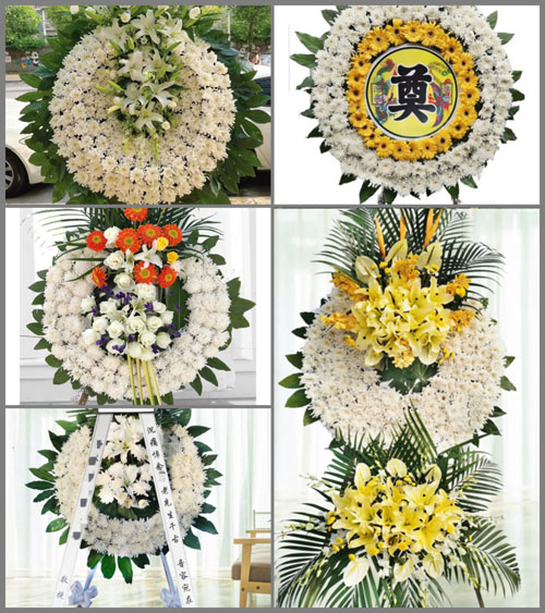 山东济宁兖州区漕河镇吴村村花圈速递